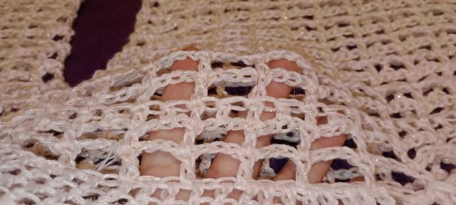 Top crochet bianco estivo