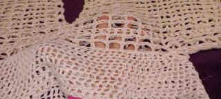 Top crochet bianco estivo