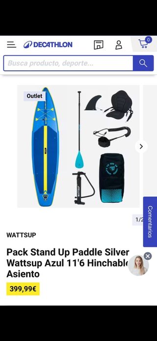 Tabla Paddle Surf Wattsup 11'6.