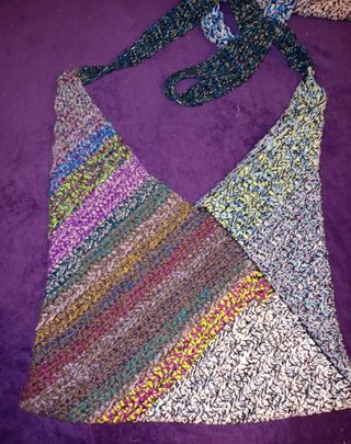 Borsa crochet multicolor