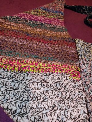 Borsa crochet multicolor