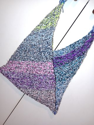 Borsa crochet multicolor