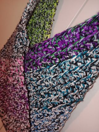 Borsa crochet multicolor