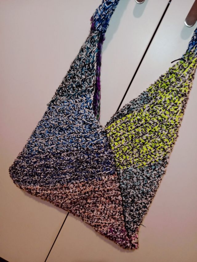 Borsa crochet multicolor