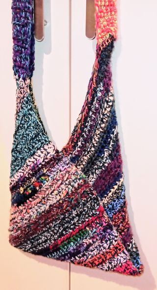 Borsa crochet multicolor