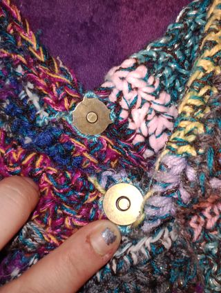 Borsa crochet multicolor