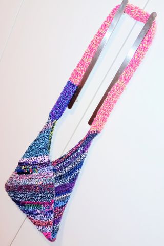 Borsa crochet multicolor