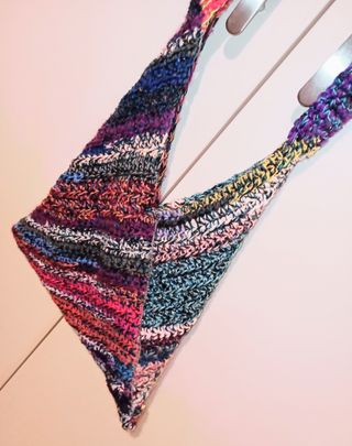 Borsa crochet multicolor