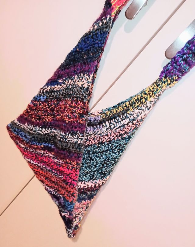 Borsa crochet multicolor