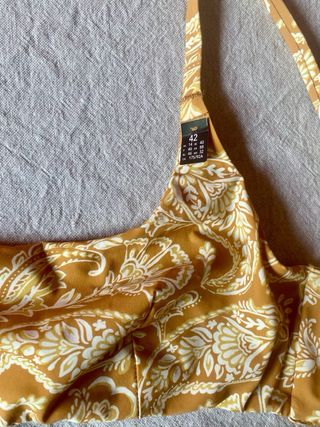 Bikini Etam XL marrón-amarillo