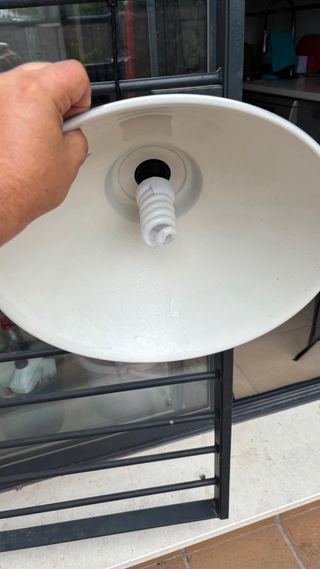 Lampara techo industrial Ikea metalica