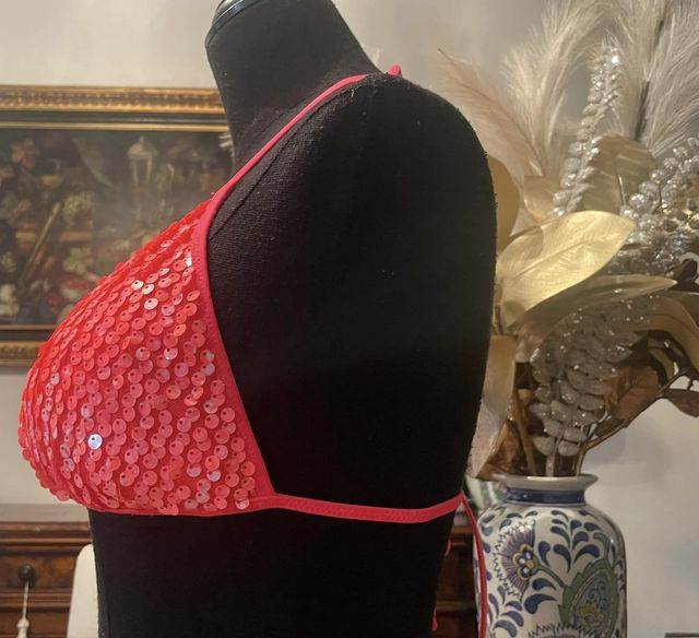 Bikini GOLDEN LADY aragosta paillettes nuovo