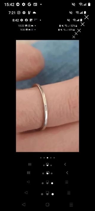 Anillo Tous oro blanco diamantes