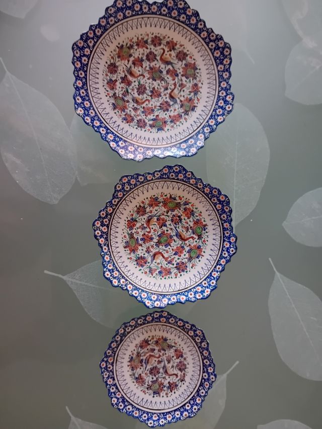 3 Piatti decorati persiani