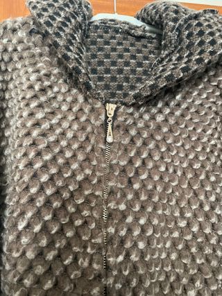 Chaquetón marrón mujer