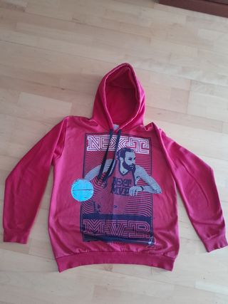 Sudadera roja Ricky Rubio talla M