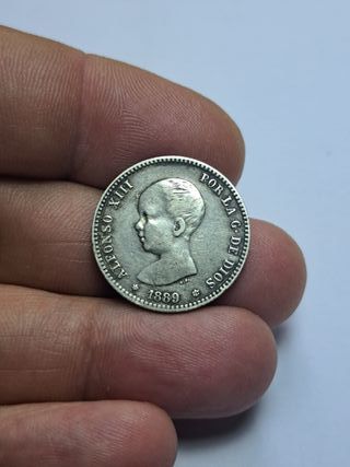 ESCASA 1 PESETA 1889 *18 *89 BONITA PIEZA E487