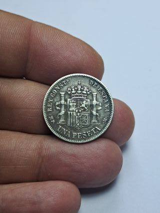 ESCASA 1 PESETA 1889 *18 *89 BONITA PIEZA E487