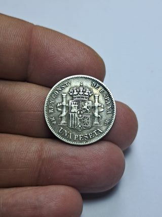 ESCASA 1 PESETA 1889 *18 *89 BONITA PIEZA E487