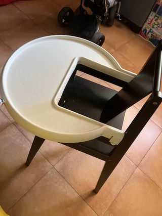 Trona madera bebé
