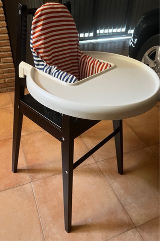 Trona madera bebé