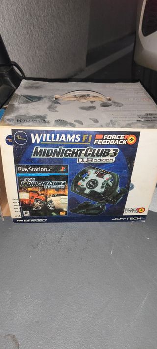 Volante F1 Williams con pedales para play 2