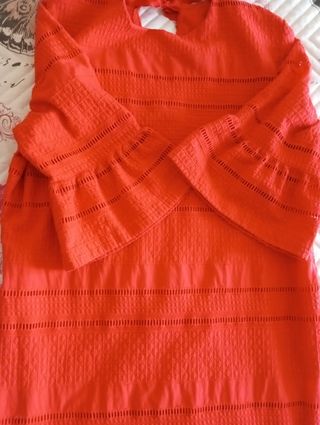 Vestido naranja mujer