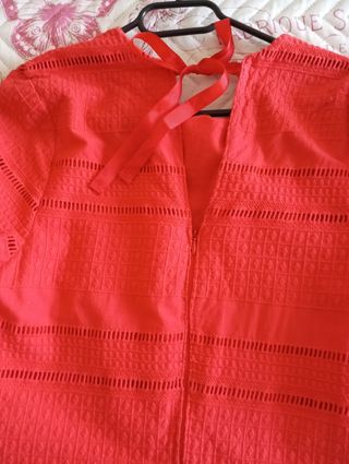 Vestido naranja mujer