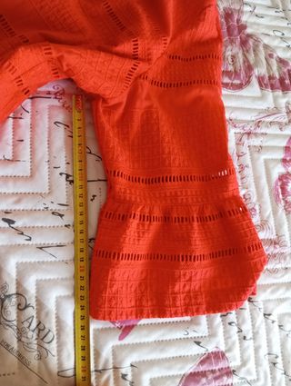 Vestido naranja mujer