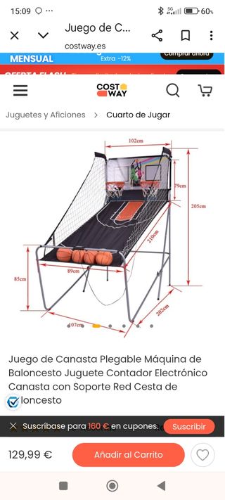 Canestro da basket doppio