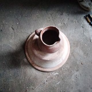 Jarra y cuenco barro antiguo