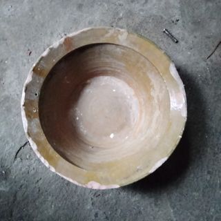 Jarra y cuenco barro antiguo