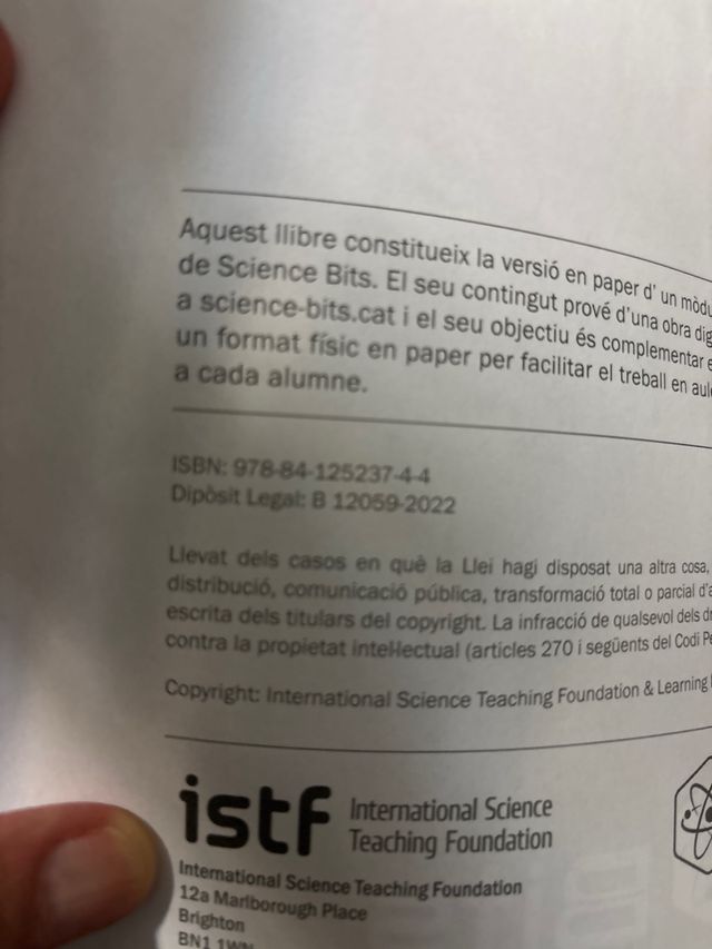 Biologia i Geologia 1er ESO. Science Bits