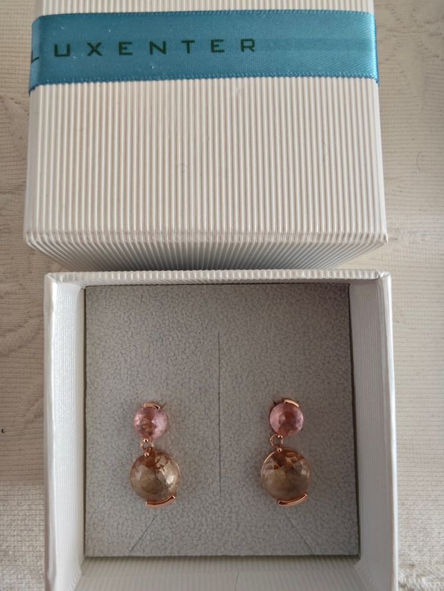 Pendientes Luxenter oro rosa