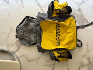 Mochila Pesca Grauvel Gris-Amarilla