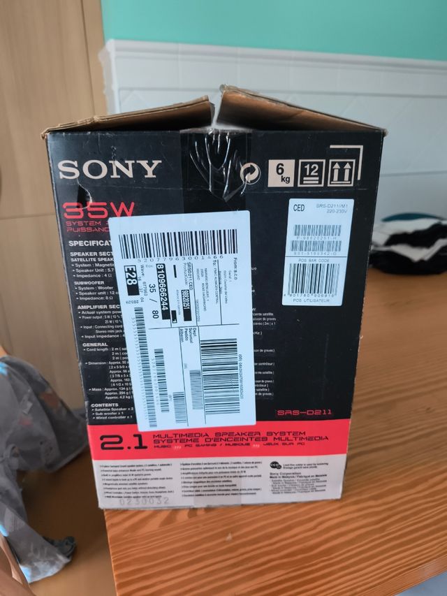 Sony SAS-D211 2.1 Multimedia Speakers