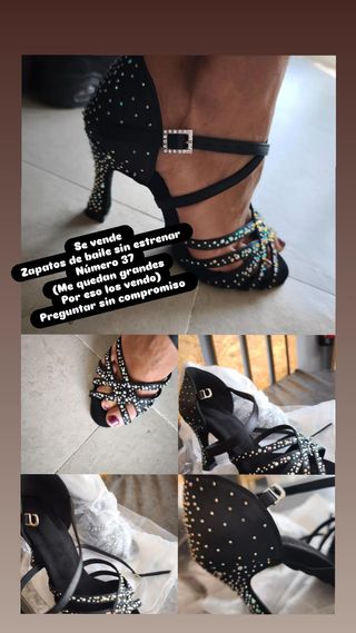 Zapatos baile salón negros 37