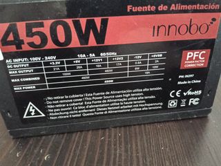 Fuente alimentación Innobo 450W