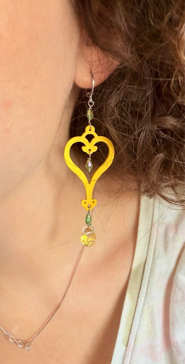 Orecchini a cuore adatti all’uso in acqua