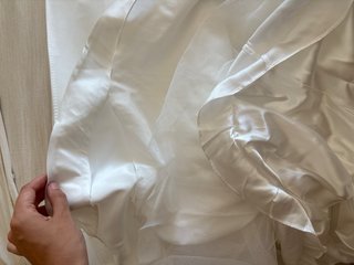 Vestido novia palabra de honor blanco