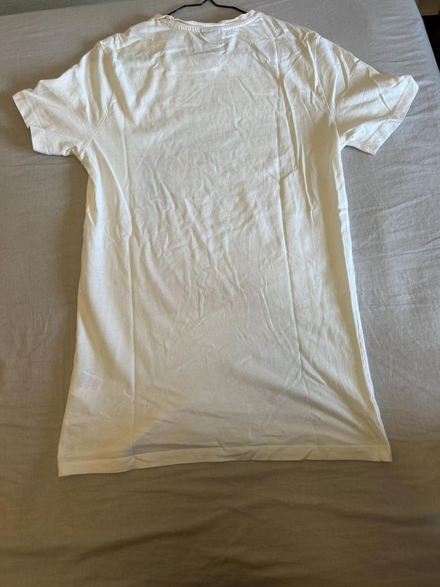 Camiseta blanca estampada M