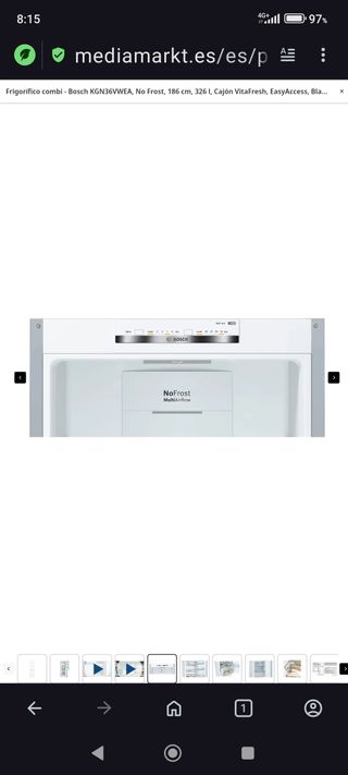Nevera Bosch md.KGN36VWEA NUEVA COMPLETAMENTE 
