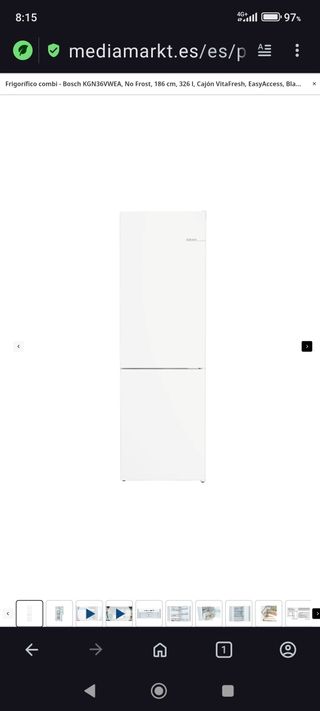 Nevera Bosch md.KGN36VWEA NUEVA COMPLETAMENTE 
