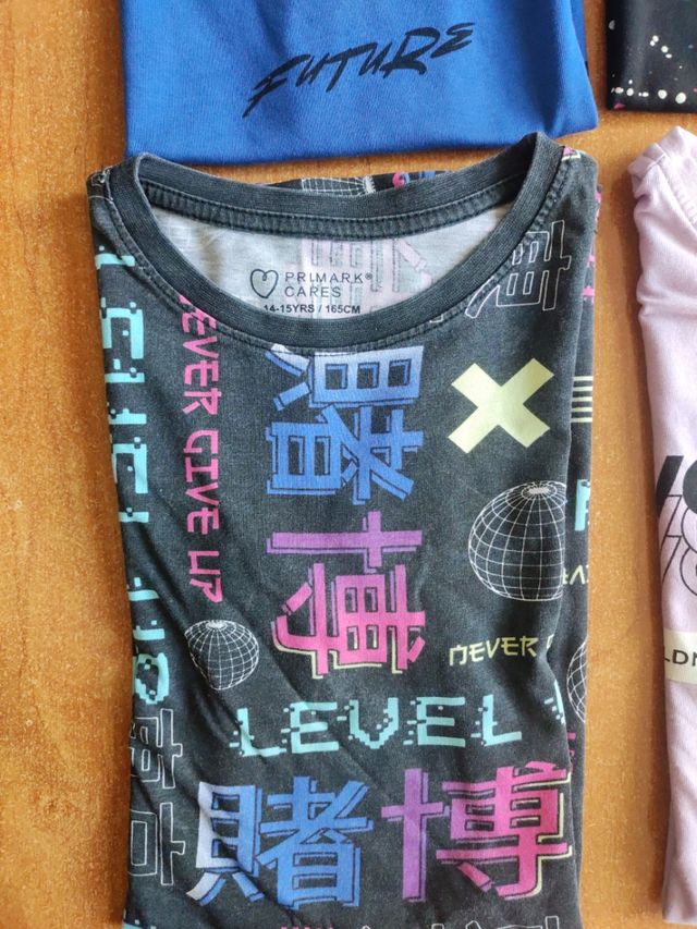 4 Camisetas verano niño 12-14