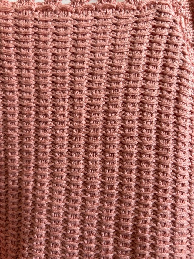 Top Hollister rosa tejido