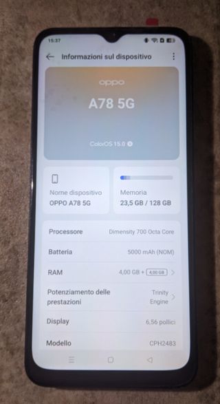 Oppo A78 5G (128GB) - Display Nuovo