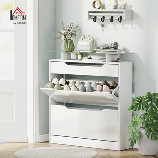 Scarpiera Salvaspazio Slim con 2 Ante a Ribalta e 