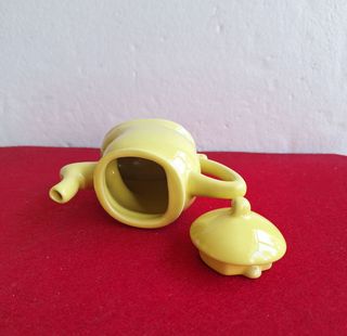 2 Teiere Ceramiche Gialle Vintage
