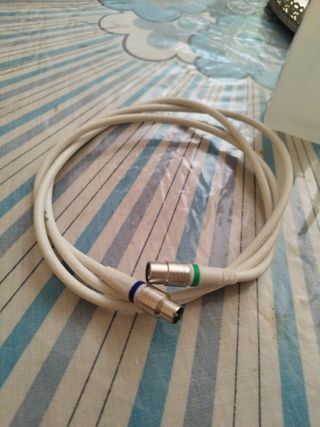 Cable coaxial blanco 2xRCA