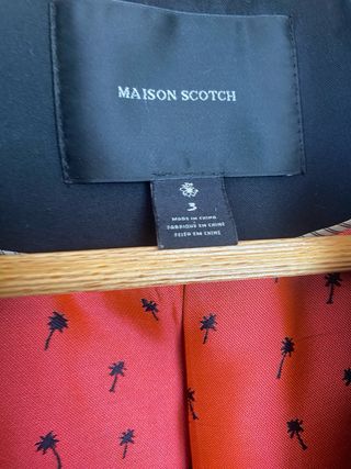 Americana Maison Scotch negra, talla S